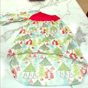 Custom girls hi-lo one shouldered Holiday dress